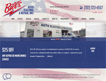 Tablet Screenshot of billsautoelectricandrepair.com